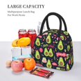 thumbnail image 5 of Fotbe Avocado Love Pattern Lunch Bag, Insulated Lunch Box, Small Leakproof Cooler Food Lunch Containers Reusable High Capacity Lunch Tote Bags for Work, Travel, Outdoor, 5 of 6