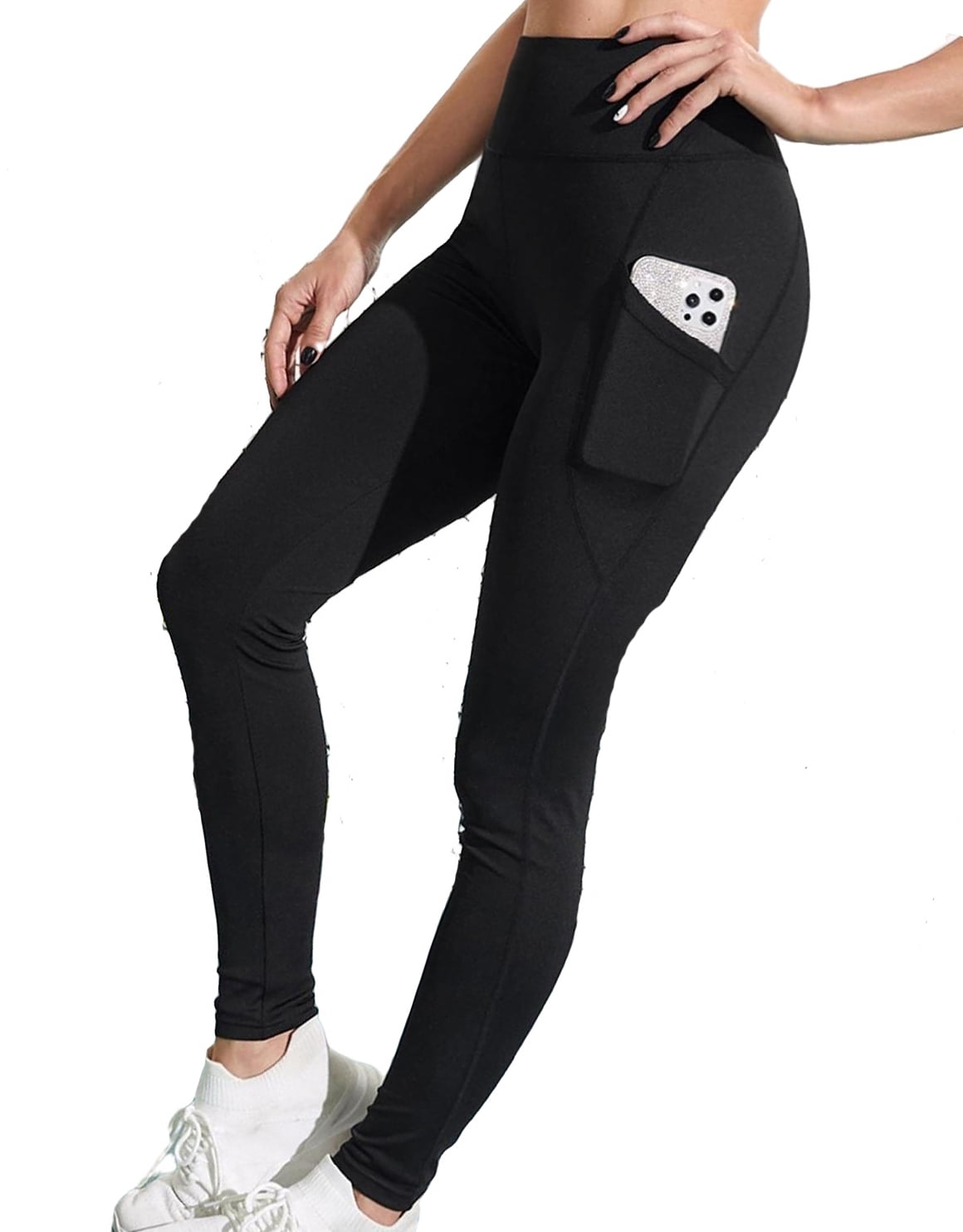 Ladies Sports Leggings With Phone Pocket