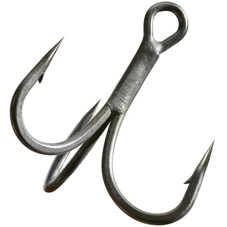 Proberos 50pcs Fishing Hook High Carbon Steel Treble Hook 2#-14#  Black/red/brown/silver/matte Tin Color Fishhooks - Fishhooks - AliExpress