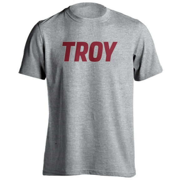 Troy Trojans Classic Arch Basic Short Sleeve T-Shirt