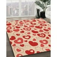 thumbnail image 3 of Ahgly Company Machine Washable Indoor Rectangle Transitional Deep Peach Orange Area Rugs, 3' x 5', 3 of 7