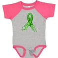 thumbnail image 3 of Inktastic Mental Health Awareness Ribbon with Green Hearts Boys or Girls Baby Bodysuit, 3 of 5