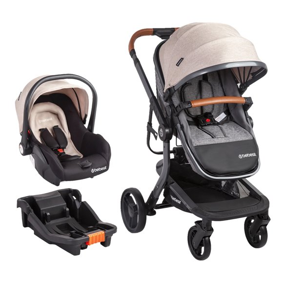 Carriola para bebe y Portabebe para auto - Asiento Giratorio 360º - Hasta 4 Años o 15 kg