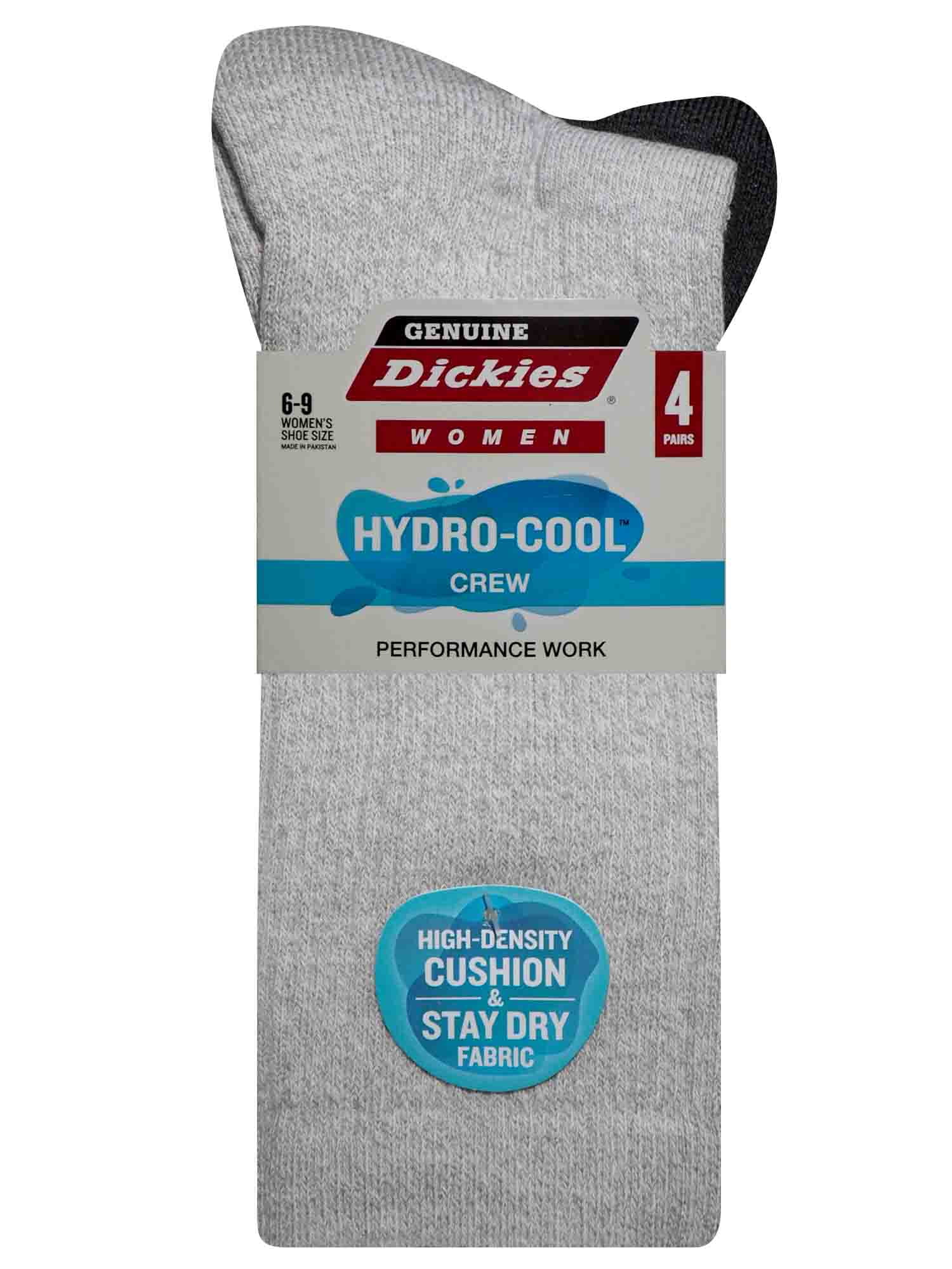 Dickies Women's 4 Pack HYDRO-COOL™ Crew Socks
