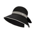 thumbnail image 4 of Gtoiithly Women Fashionable Wide Brim Sun Hat with Bow Design Breathable Summer Travel Beach Hat for Outdoor Activities Black, 4 of 4