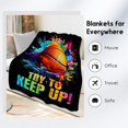 thumbnail image 3 of Basketball Blanket for Girls, Basketball Gifts for Boys Adults Sport Lovers, Kids Throw Blankets for Team Player Couch Sofa Home Decor (Colorful, 40x50 Inch), 3 of 6