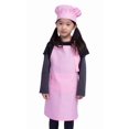 thumbnail image 1 of Alipobo Conjunto De Delantal Y Gorro De Chef Para Niños Delantal Con Pechera Ajustable Para Niños Con 2 Bolsillos. Delantal De Cocina Lindo Para Niños Y Niñas Para Cocinar, Hornear, Pintar, Ropa De En, 1 of 5