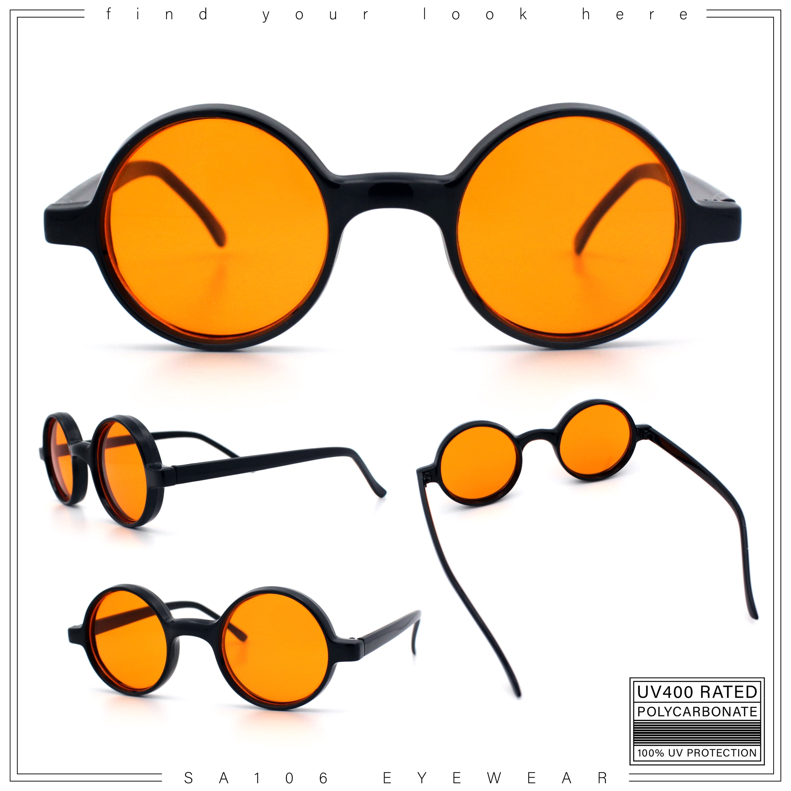 SA106 Wizard Hippie Color Lens Round Circle Lens Sunglasses