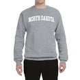 thumbnail image 2 of Wild Bobby State of North Dakota College Style Unisex Crewneck Sweatshirt, 2 of 6