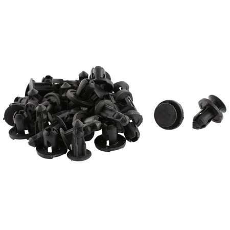 20 Pcs 17mm x 9mm Black Plastic Rivet Bumper Lining Trim Panel Fastener (Best Mid Size 9mm)