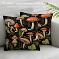 thumbnail image 3 of JEUXUS  Botanical Forest Mushroom Soft Throw Pillow Cover, Colorful Toadstool Mushroom Decorative Pillowcase, Cottagecore Mushroom Farmhouse Decor Decorations for Sofa Living Room, 3 of 5