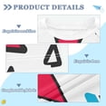 thumbnail image 2 of FORMRS Boys Rash Guard Short Sleeves Swim Shirt Quick Dry UPF 50+ Sun Protection, Sizes 3-12T, Red Triangles, 2 of 6