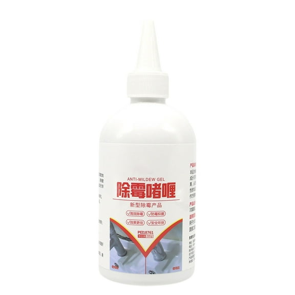 Mold and Mildew Cleaner Gel for Bathroom Kitchen Surfaces - Multi-Purpose Stain Remover for Tiles Grout Shower Walls Sinks Toilets Fabric Leather Odor Eliminator, Easy Spray & Wipe Formula