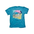 thumbnail image 4 of Blessed Girl Womens T-Shirt - Be Still & Know - Turquoise Heather - XX-Large, 4 of 6