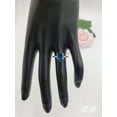 thumbnail image 4 of Natural London Blue Topaz or Lab Created Spinel Gemstone Ring, 925 Sterling Silver, 4 of 5