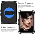 thumbnail image 5 of iPad mini Case with Shoulder Strap For Kids, Dteck 360 Rotating Kickstand Hand Strap Heavy Duty Shockproof Case Silicone Protective Cover for iPad mini 1 2 3 4 5 7.9 inch, Black+Blue, 5 of 6