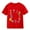Red, variant on XIMIN Toddler Girls and Boys Kids T Shirts Fun Colorful Numbers Print T-Shirt Gifts Party Outdoor Cool Short Sleeved Shirt Summer Hippies Senior