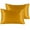 Golden, variant on Ntbay 2 Pack Silky Satin Queen Pillowcases for Hair and Skin, Luxury and Soft Pillow Cases with Envelope Closure, 20" x 30", Golden