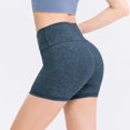 thumbnail image 5 of Endives Women's Yoga Short Leopard Print Biker Shorts High Waist Yoga Workout Running Gym Short, 5 of 6