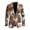 Autumn Leaves Camo Print, variant on Summer Sport Coat with Floral Leopard Print, Slim Fit Lightweight Polyester Men's Business Jacket for Casual Wear