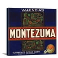 thumbnail image 1 of Montezuma Brand - Rivera, California - Citrus Crate Label (12x11 Gallery Wrapped Stretched Canvas), 1 of 1