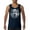 Navy Blue, variant on Snarling Wolf Portrait Tank Top Fierce Monochrome Predator Alpha Wilderness Wild Animal Art Nature Forest Men's Top