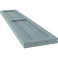 thumbnail image 6 of Ekena Millwork 10 1/2"W x 56"H Americraft Three Board Exterior Real Wood Two Equal Panel Framed Board-n-Batten Shutters (Per Pair), Peaceful Blue, 6 of 9