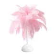 thumbnail image 4 of MYG Feather Table Lamp Bedroom Bedside Lamp For Teenage Home Bedroom Decor Fashion, 4 of 7
