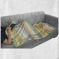 thumbnail image 6 of Pastel Soft Flannel Fleece Throw Blanket, Horizontal Watercolors Stripes Acrylic Elements Liquid Brushstrokes Print, Cozy Plush for Indoor and Outdoor Use, 50" x 60", Multicolor, by Ambesonne, 6 of 6