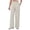 20# Beige, variant on Striped Pants for Women High Waisted Wide Leg Cotton Linen Trendy Beach Pull on Elastic Waist Casual Flowy Pants Pink S