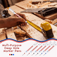thumbnail image 2 of 18Pcs Long Head Deep Hole Marker Multifunction Long Nosed Marker Deep Drill Hole Carpenter Mark Waterproof Marker Pen, 2 of 5