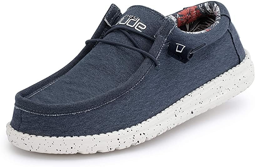 Hey Dude Wally Stretch Blue Men's Shoes Size Guyana Ubuy - Main Image