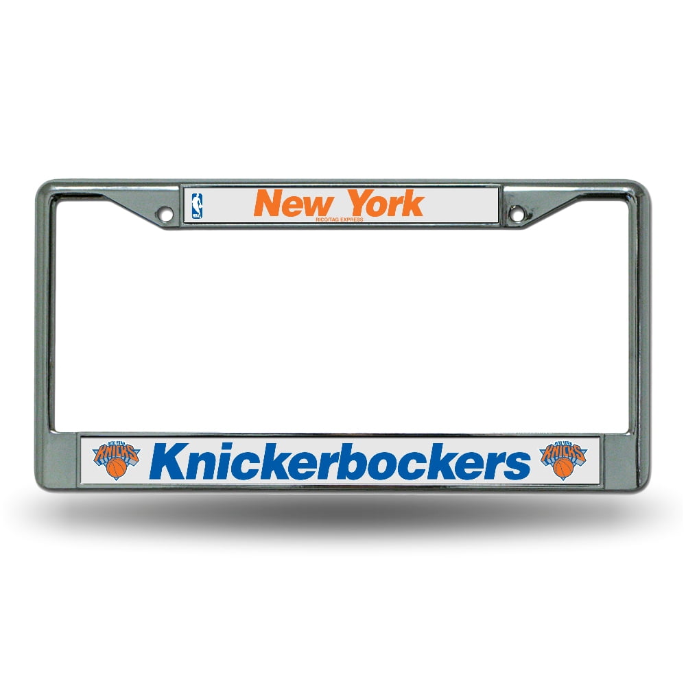 New York Knickerbockers ( Knicks ) NBA Chrome Metal License Plate Frame ...