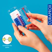 Curaprox CPS 07 Prime Refill Interdental Brushes, Red, Gentle Cleaning of Tight Gaps, for Adults, 8 Count