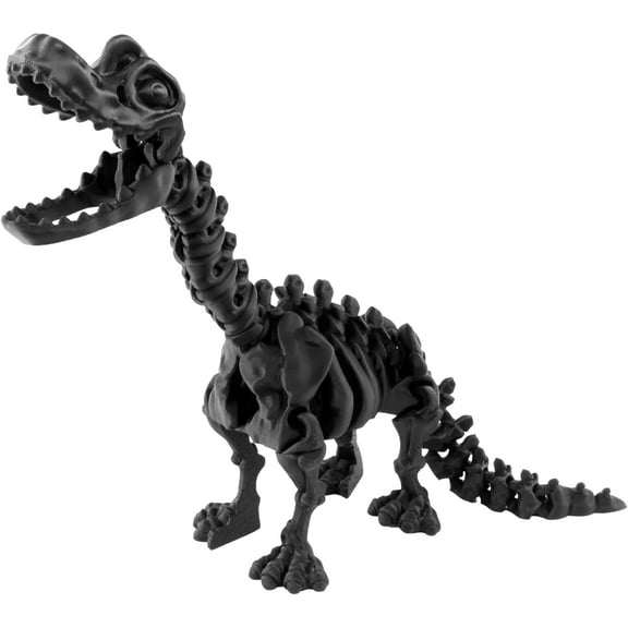 PowerTRC 3D Printed Skeleton Brachiosaurus – Prehistoric Collectible Articulating Dinosaur 3D Figurine Desk Decoration for Teens and Adults, Made in USA