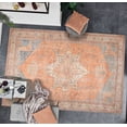 thumbnail image 4 of GLN Rugs Petra - Indoor, Machine Washable Area Rug 4'x6' Turkish Traditional Terra Home Carpet, 4 of 8