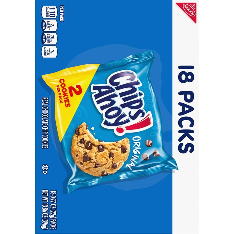 CHIPS AHOY! Original Chocolate Chip Cookies, 18 Snack Packs (2