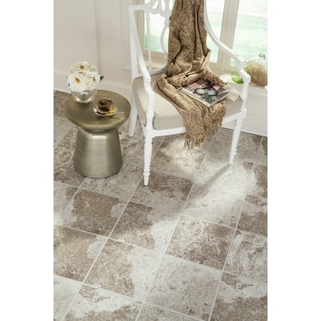 Roman Courtyard 12 in. x 36.61 in. x 0.15 in. Grout Line Luxury Vinyl Tile (15.26 sq. ft. / (Best Grout Color For Slate Tile)