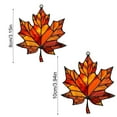thumbnail image 2 of CY5O5ee Maple Leaf Suncatcher for Window Hanging Fall Ornaments Pendant for Fall Winter Thanksgiving Window Wall Acrylic Maple Leaves Hanging Ornament 2PCS, 2 of 8