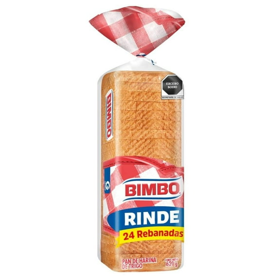 Pan de caja Bimbo Rinde 620g