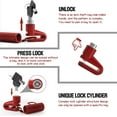 thumbnail image 4 of Antirrobo para Scooter Eléctrico (Rojo), Candado Accesorio, Bloqueo de Disco + Cable Antirrobo de Seguridad con Resorte de 1,2 m + 2 Llaves y Bolsa de Bloqueo, para Xiaomi M365/Motocicleta/Bicicleta/Scooter Eléctrico Xiaomi JM, 4 of 5