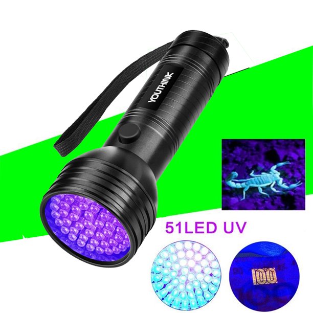 Lv Life 51 100 Uv Led Torch Scorpion Detector Hunter Ultra Violet Blacklight Flashlight Ultraviolet Flashlight Walmart Com Walmart Com