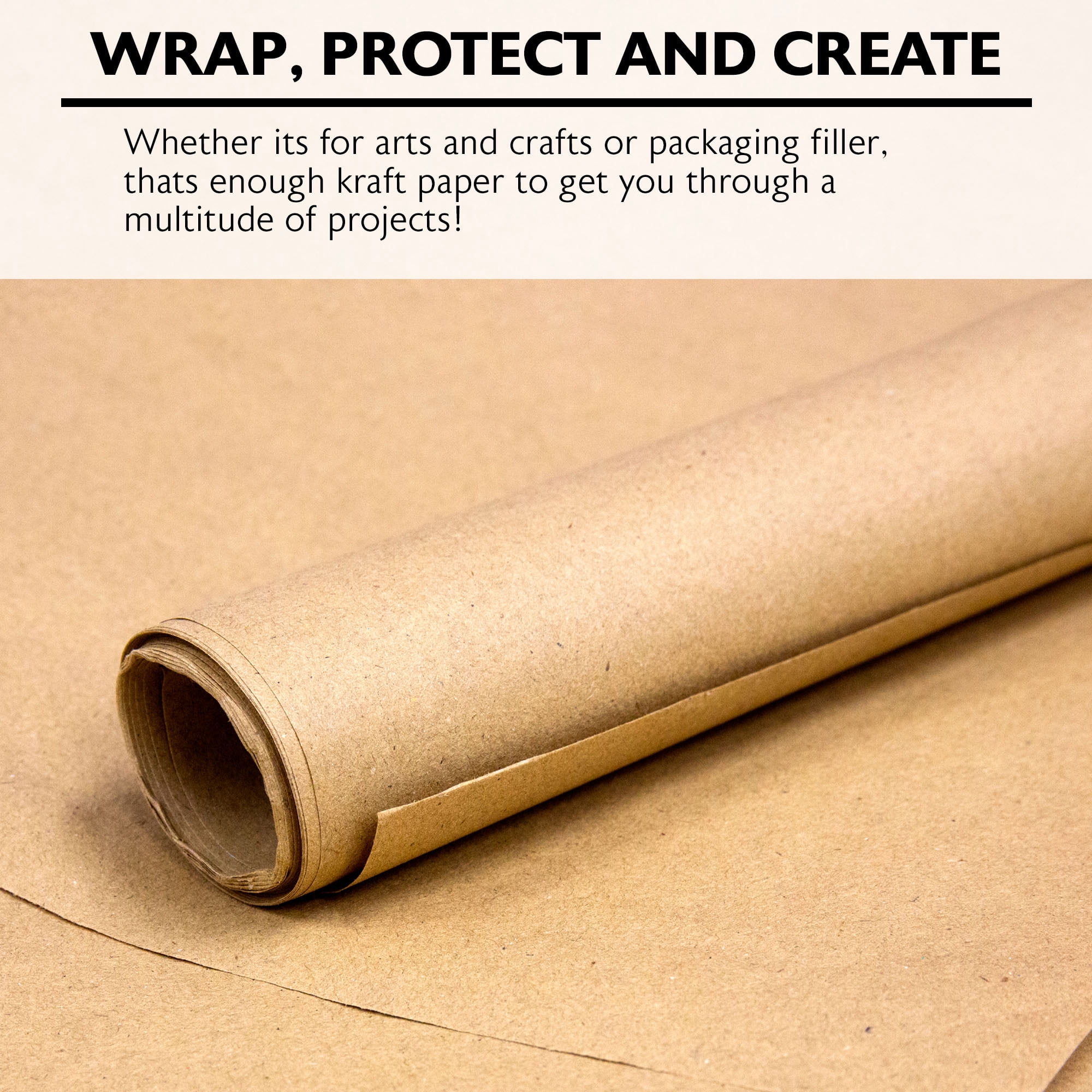 BAZIC Natural Kraft Paper Roll 30" X 14 ft. Brown Gift Wrap Paper 36-Roll