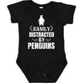 thumbnail image 3 of Inktastic Easily Distracted by Penguins Boys or Girls Baby Bodysuit, 3 of 5