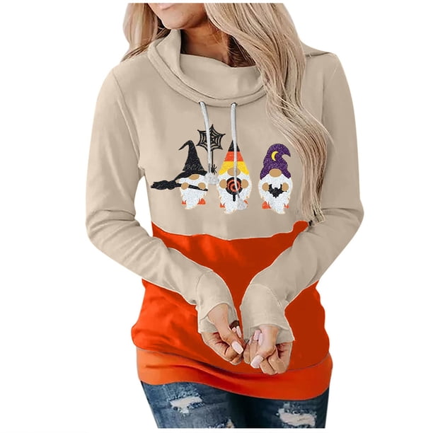 Sudadera Para Mujer Sudaderas Con Cuello Redondo Moda Casual Festival Impreso Blusa de Manga Larga Sudadera Con Capucha Tops Sweatershirt Odeerbi ODB130784