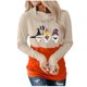 thumbnail image 1 of Sudadera Para Mujer Sudaderas Con Cuello Redondo Moda Casual Festival Impreso Blusa de Manga Larga Sudadera Con Capucha Tops Sweatershirt Odeerbi ODB130784, 1 of 5
