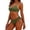 04 Army Green, variant on Fewfanhot Swimsuit for Women Cheeky V Cut Back High Waisted Bikini Bottom Cross Criss Swimsuit