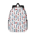 thumbnail image 1 of Lukts Lighthouse And Beacon Pattern 15 Inch Student Backpack, Waterproof Laptop Backpack with Adjustable Shoulder Straps, Lightweight Travel, Campus Backpack, Unisex, 1 of 6