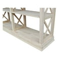 thumbnail image 6 of International Concepts Hampton Sofa Server Table with Shelves, Ready To Finish, 6 of 9