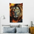 thumbnail image 5 of ZFLMY Lion Fire Buildings Tapestry Wall Hanging for Home Decoration 40*60in, 5 of 6
